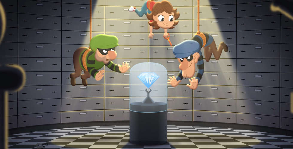 Hannah Foiling the Diamond Theives